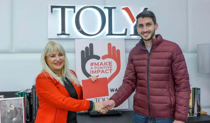 Toly Makes a Positive Impact this Valentines Day.